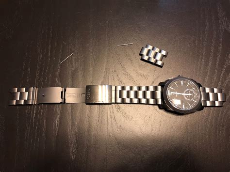 sekonda watch strap link removal